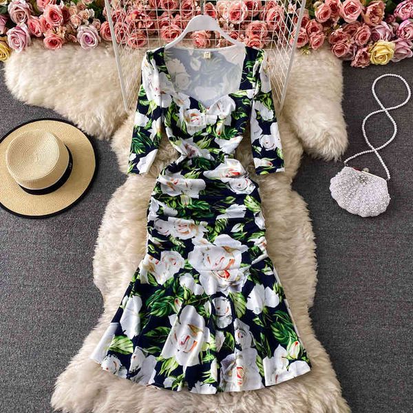 women bodycon mermaid dresses summer v neck floral print green boho beach ruffle midi dress sundress robe 210416, Black;gray
women bodycon mermaid dresses summer v neck floral print green boho beach ruffle midi dress sundress robe 210416, Black;gray