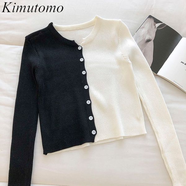 kimutomo women o-neck cardigans spring autumn female o-neck single breasted contrast color panelled knitwear short 210521, White
kimutomo women o-neck cardigans spring autumn female o-neck single breasted contrast color panelled knitwear short 210521, White