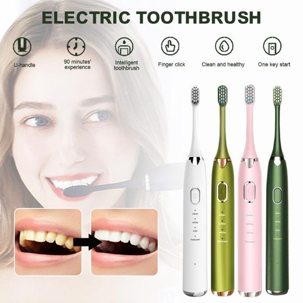 smart electric toothbrush sonic usb charge waterproof electronic 4 modes and 3 brush heads oral care deep cleaning
smart electric toothbrush sonic usb charge waterproof electronic 4 modes and 3 brush heads oral care deep cleaning