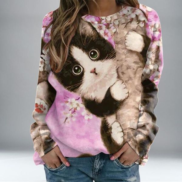 women's blouses & shirts casual animal print autumn o neck long sleeve woman harajuku blouse plus size graphic aesthetic pullover 40#, White
women's blouses & shirts casual animal print autumn o neck long sleeve woman harajuku blouse plus size graphic aesthetic pullover 40#, White
