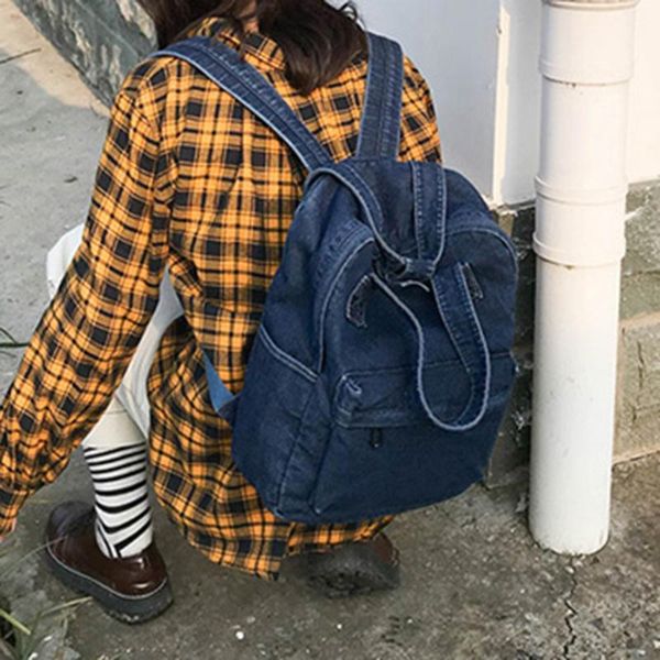 backpack denim women casual fashion shoulder bag zipper couple school girl blue jeans backpacks travel vintage 2021
backpack denim women casual fashion shoulder bag zipper couple school girl blue jeans backpacks travel vintage 2021
