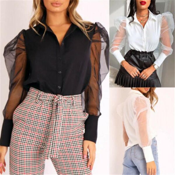 brand gothic women long puff sleeve modis blouse elegant office ladies solid white black casual female shirts mujer women's blouses &
brand gothic women long puff sleeve modis blouse elegant office ladies solid white black casual female shirts mujer women's blouses &