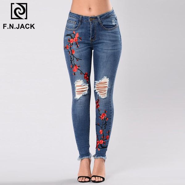 f.n.jack arrival fashion women jean skinny embroidery jeans woman casual full length denim pants for female women's, Blue
f.n.jack arrival fashion women jean skinny embroidery jeans woman casual full length denim pants for female women's, Blue