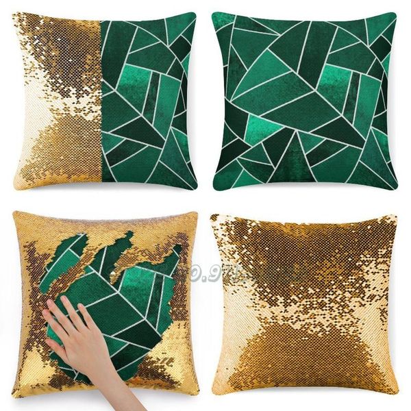 pillow case emerald stone-white lines sequins pillowcase glitter reversible decorative cover graphic abstract pattern geometric mo
pillow case emerald stone-white lines sequins pillowcase glitter reversible decorative cover graphic abstract pattern geometric mo