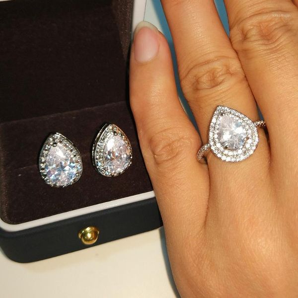 earrings & necklace uilz 2pcs silver color luxury water drop zircon jewelry set engagement rings stud for women gift wholesale
earrings & necklace uilz 2pcs silver color luxury water drop zircon jewelry set engagement rings stud for women gift wholesale