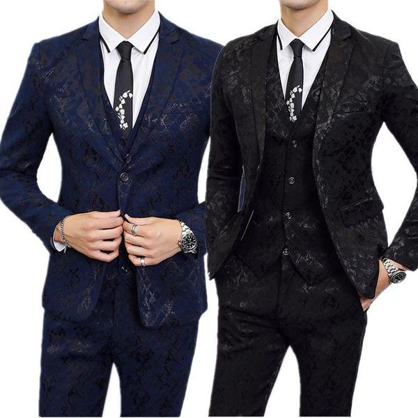 men's suits & blazers large size mens 3 piece set wedding party men blazer coat waistcoat vests pants s-6xl, White;black
men's suits & blazers large size mens 3 piece set wedding party men blazer coat waistcoat vests pants s-6xl, White;black