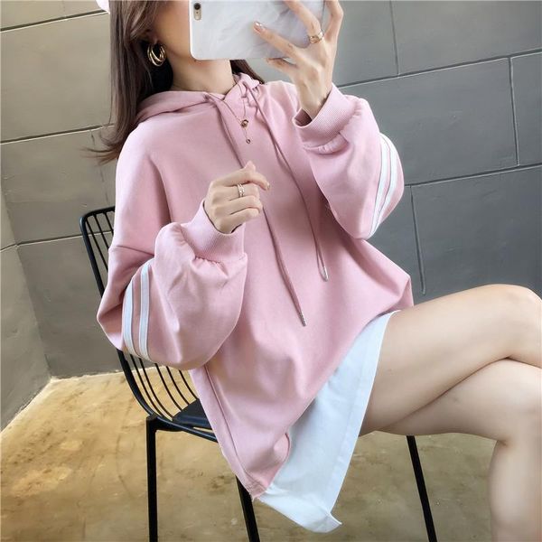 women's hoodies & sweatshirts spring autumn women korean irregular hit color letter hoodie hooded womens loose casual, Black
women's hoodies & sweatshirts spring autumn women korean irregular hit color letter hoodie hooded womens loose casual, Black