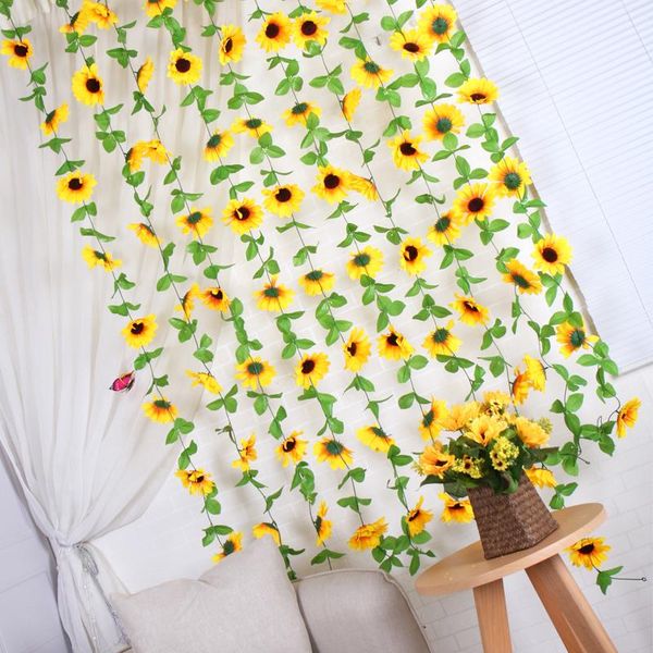 decorative flowers & wreaths 225cm artificial ivy vine plastic flower hanging garland fake silk sunflower cane plant home fences wedding gar
decorative flowers & wreaths 225cm artificial ivy vine plastic flower hanging garland fake silk sunflower cane plant home fences wedding gar