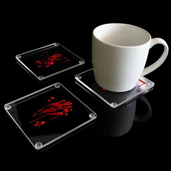 mats & pads 1 set horror cup mat visual effect acrylic creative transparent bloodstain pattern pad for halloween decoration accessories
mats & pads 1 set horror cup mat visual effect acrylic creative transparent bloodstain pattern pad for halloween decoration accessories