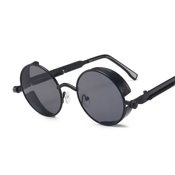 classic gothic steampunk sunglasses women brand designer vintage round metal frame sun glasses female male uv400 p0814, White;black
classic gothic steampunk sunglasses women brand designer vintage round metal frame sun glasses female male uv400 p0814, White;black