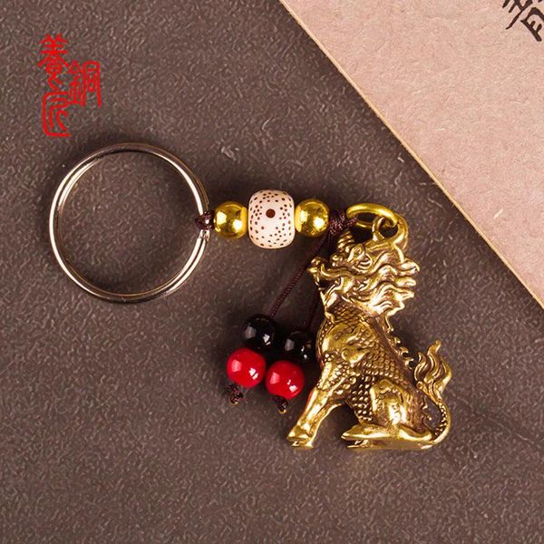keychains vintage brass chinese ancient animal qilin beast lucky keychain pendants handmade copper feng shui car key chain rings hanging, Silver
keychains vintage brass chinese ancient animal qilin beast lucky keychain pendants handmade copper feng shui car key chain rings hanging, Silver