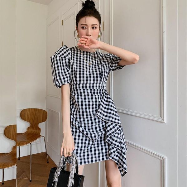 casual dresses french temperament slim little fragrant dress 2021 summer bubble sleeve ruffle pleated small tall, Black;gray
casual dresses french temperament slim little fragrant dress 2021 summer bubble sleeve ruffle pleated small tall, Black;gray