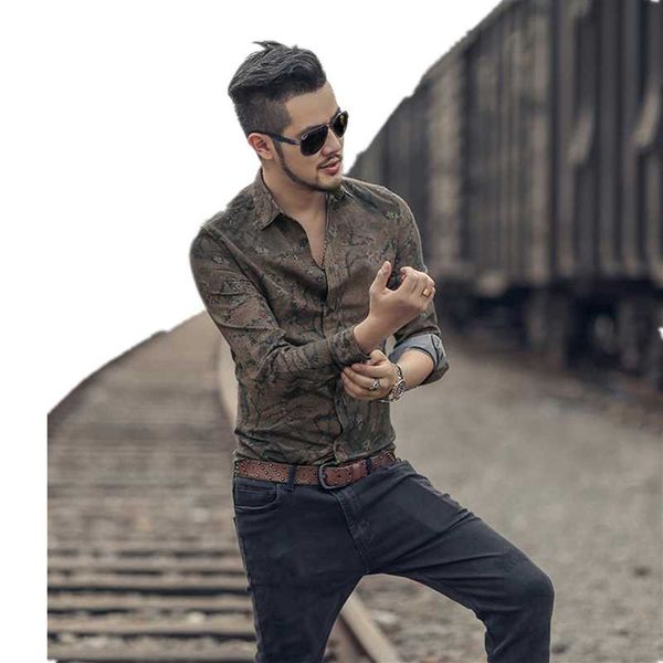 men's casual shirts autumn mens clothing fashion printed long sleeve camisa male slim vintage linen men shirt, White;black
men's casual shirts autumn mens clothing fashion printed long sleeve camisa male slim vintage linen men shirt, White;black