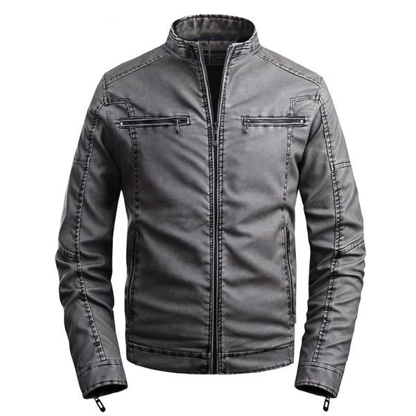 isurvivor2021 men's stand collar plus velvet pu leather jacket multi-pocket washed casual jackets, Black;brown
isurvivor2021 men's stand collar plus velvet pu leather jacket multi-pocket washed casual jackets, Black;brown