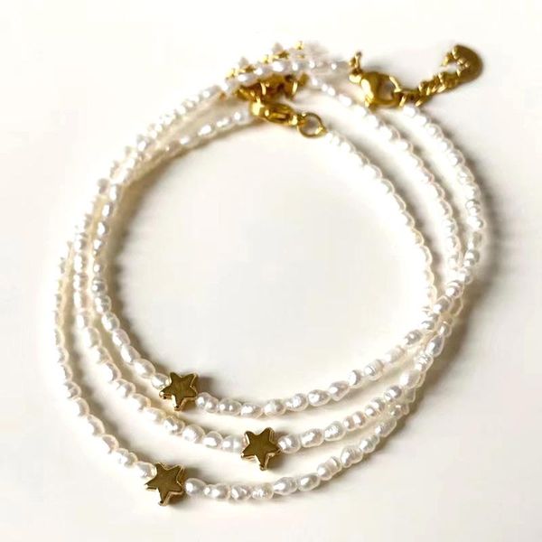 beaded, strands oval natural pearl golden star accessory pendant exquisite fashion bracelet for women boutique jewelry beatyful precious gif, Black
beaded, strands oval natural pearl golden star accessory pendant exquisite fashion bracelet for women boutique jewelry beatyful precious gif, Black