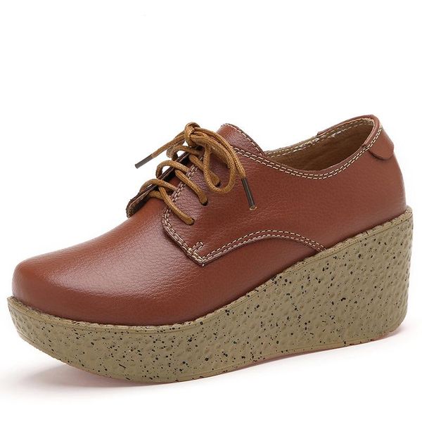 dress shoes women fashion autumn platform wedge high heels casual leather lace-up female sneakers zapatos de mujer, Black
dress shoes women fashion autumn platform wedge high heels casual leather lace-up female sneakers zapatos de mujer, Black