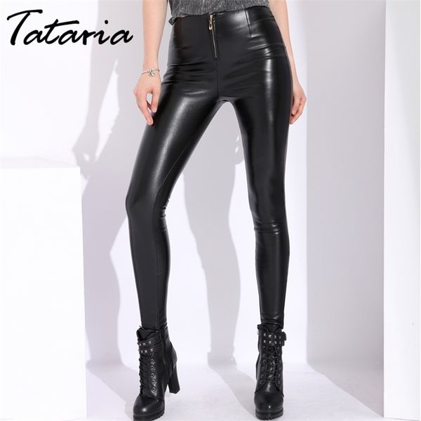 thicken autumn pu leather women pants zipper elastic high waist stretch slim woman pencil skinny trousers pantalone 210514, Black;white
thicken autumn pu leather women pants zipper elastic high waist stretch slim woman pencil skinny trousers pantalone 210514, Black;white
