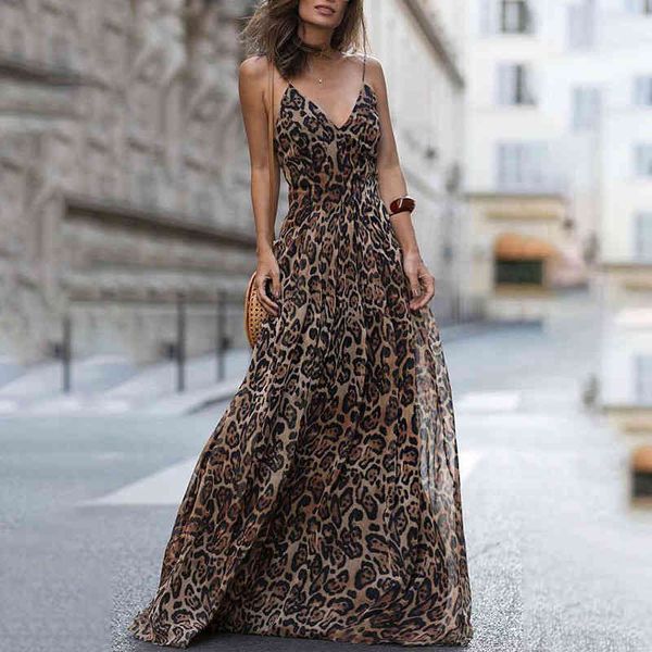 2021fashion dress leopard v-neck sling dress maxi dresses women summer sleeveless chiffon beach long dress robe, Black;gray
2021fashion dress leopard v-neck sling dress maxi dresses women summer sleeveless chiffon beach long dress robe, Black;gray