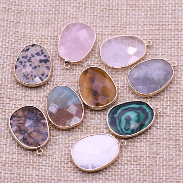charms natural stone pendant section exquisite egg shaped semi-precious for jewelry making diy necklace bracelet earrings accessory, Bronze;silver
charms natural stone pendant section exquisite egg shaped semi-precious for jewelry making diy necklace bracelet earrings accessory, Bronze;silver