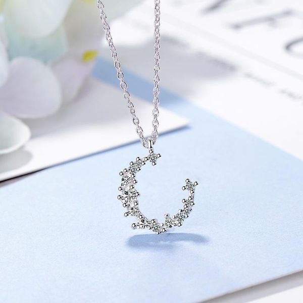 pendant necklaces cubic zirconia moon pendants necklace for women 2021 trendy korean fashion neck jewelry sweater chain gift girl, Silver
pendant necklaces cubic zirconia moon pendants necklace for women 2021 trendy korean fashion neck jewelry sweater chain gift girl, Silver