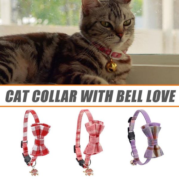 cat collars & leads pet valentine's day collar with love pendant small bell bow gatos toy mascotas decoration
cat collars & leads pet valentine's day collar with love pendant small bell bow gatos toy mascotas decoration
