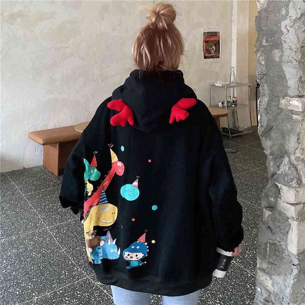 women's jackets moletom com capuz feminino, dinossauro preto e rosa da moda coreana harajuku y2k, pulôver de veludo gigante 0j8o, Black;brown
women's jackets moletom com capuz feminino, dinossauro preto e rosa da moda coreana harajuku y2k, pulôver de veludo gigante 0j8o, Black;brown