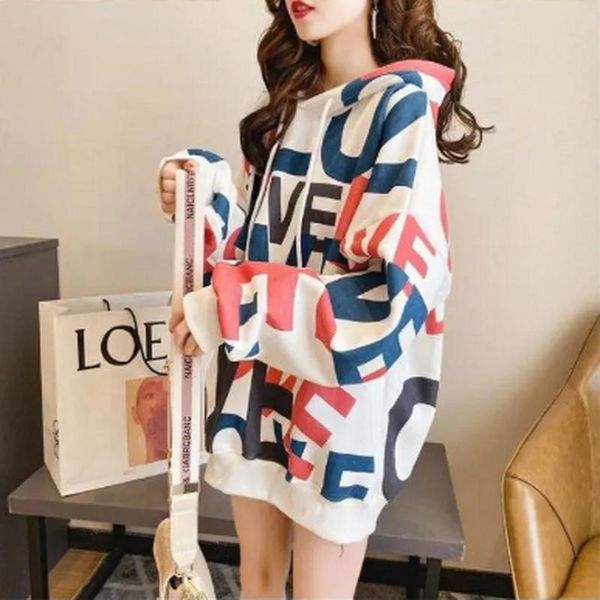 women's hoodies & sweatshirts 2021 the winter casual fleece loose letter printing thicken oversized sweatshirt hooded, Black
women's hoodies & sweatshirts 2021 the winter casual fleece loose letter printing thicken oversized sweatshirt hooded, Black