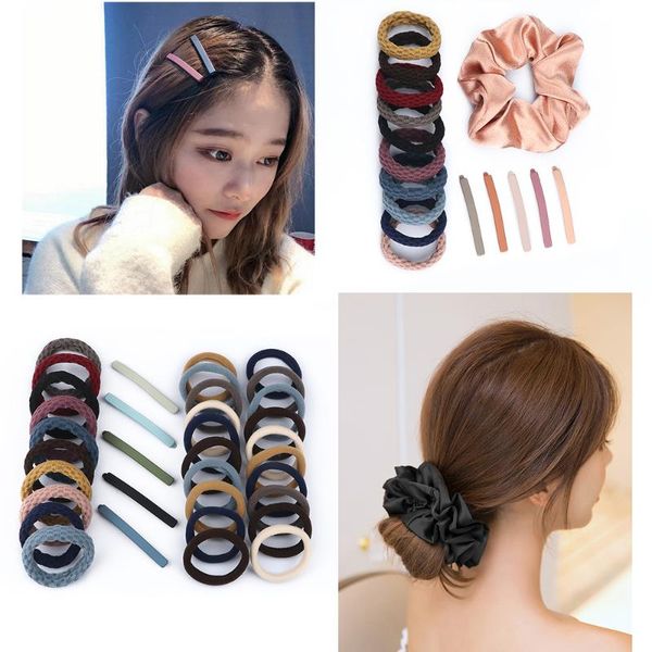 hair accessories 16/35 pcs/set clip sets basic simple hairpins smooth soft oversized elastic band scrunchies headdress gift
hair accessories 16/35 pcs/set clip sets basic simple hairpins smooth soft oversized elastic band scrunchies headdress gift