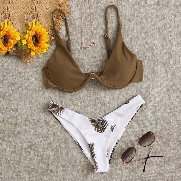 women floral print bikini set camisole push-up swimsuit beachwear padded off shoulder swimwear moda praia women's, White;black
women floral print bikini set camisole push-up swimsuit beachwear padded off shoulder swimwear moda praia women's, White;black