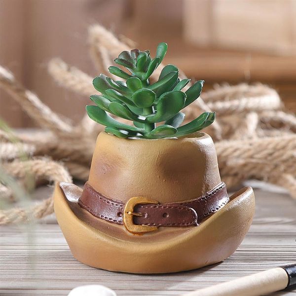 planters & pots 2pcs succulent decorative belt flowerpot cowboy hat shaped flowerpots
planters & pots 2pcs succulent decorative belt flowerpot cowboy hat shaped flowerpots