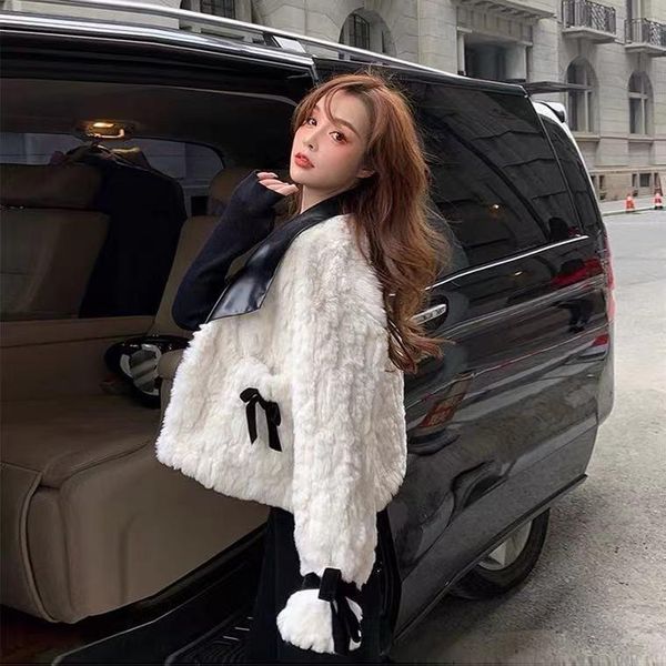women's fur & faux xiaoxiangfeng imitation coat 2021 autumn and winter short korean integrated plush trend, Black
women's fur & faux xiaoxiangfeng imitation coat 2021 autumn and winter short korean integrated plush trend, Black