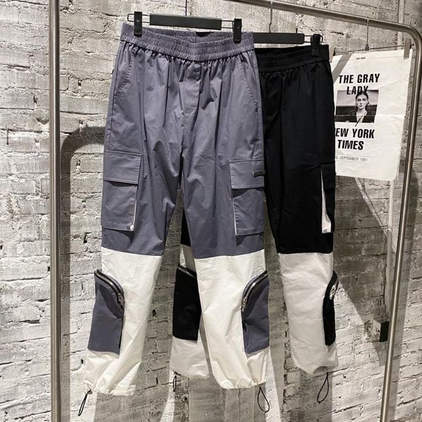 spring men's trousers comfortable simple tooling style multi pocket casual color matching good quality pants, Black
spring men's trousers comfortable simple tooling style multi pocket casual color matching good quality pants, Black