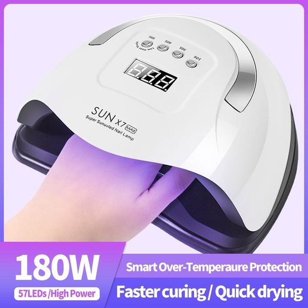 nail dryers 180w sun x7 max uv led lamp for manicure dryer curing gel polish drying with smart motion sensor lcd display
nail dryers 180w sun x7 max uv led lamp for manicure dryer curing gel polish drying with smart motion sensor lcd display