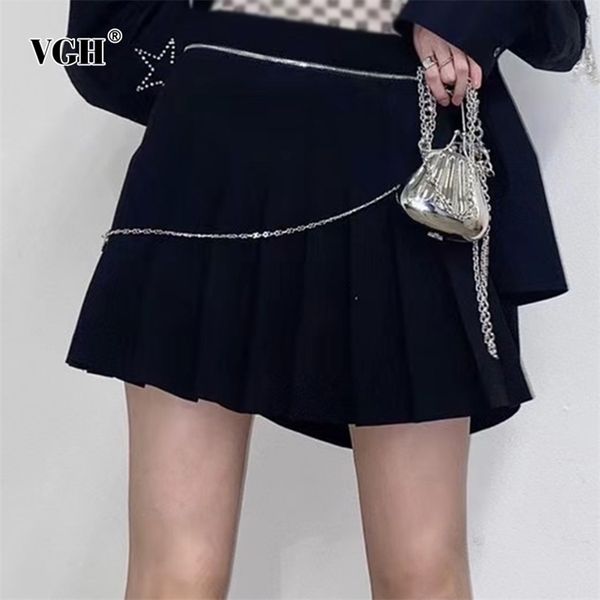 casual black patchwork chain mini skirt for women high waist preppy style pleated skirts female summer fashion clothing 210531
casual black patchwork chain mini skirt for women high waist preppy style pleated skirts female summer fashion clothing 210531