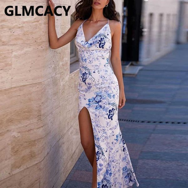spaghetti strap v neck high slit dress elegant floral evening party vestidos 210702, Black;gray
spaghetti strap v neck high slit dress elegant floral evening party vestidos 210702, Black;gray