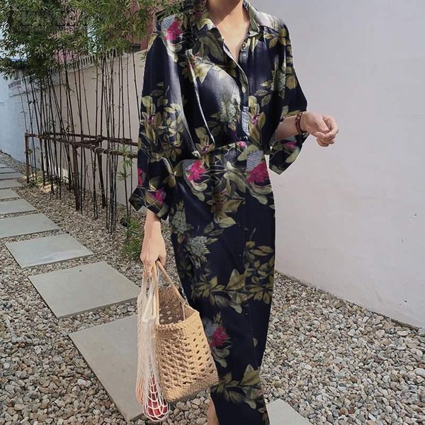 casual dresses 2021 vintage floral printed long shirt dress zanzea women autumn sundress bohemian sleeve ol work midi vestidos robe femme, Black;gray
casual dresses 2021 vintage floral printed long shirt dress zanzea women autumn sundress bohemian sleeve ol work midi vestidos robe femme, Black;gray