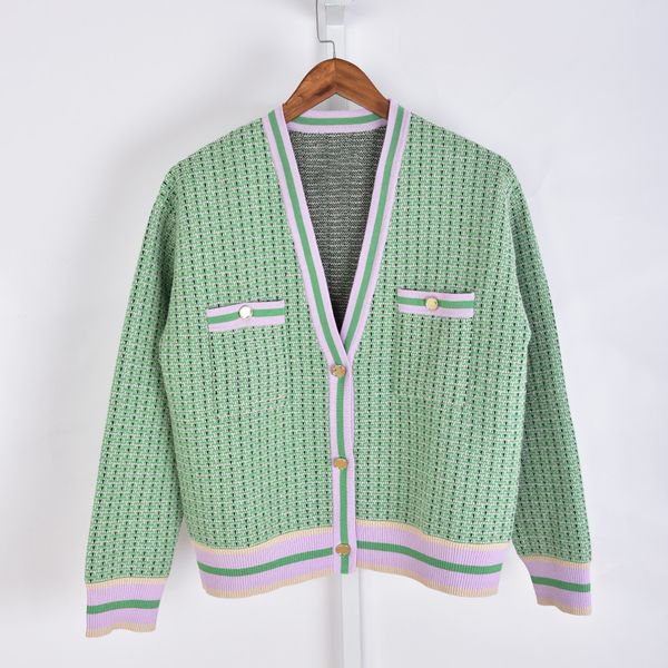 2021 autumn fall long sleeves v neckline green purple cardigan french style plaid knitted double pockets contrast trim single-breasted sweat, White;black
2021 autumn fall long sleeves v neckline green purple cardigan french style plaid knitted double pockets contrast trim single-breasted sweat, White;black