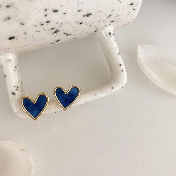 stud 2021 south korea fashion temperament blue love earrings simple small exquisite women's jewelry, Golden;silver
stud 2021 south korea fashion temperament blue love earrings simple small exquisite women's jewelry, Golden;silver
