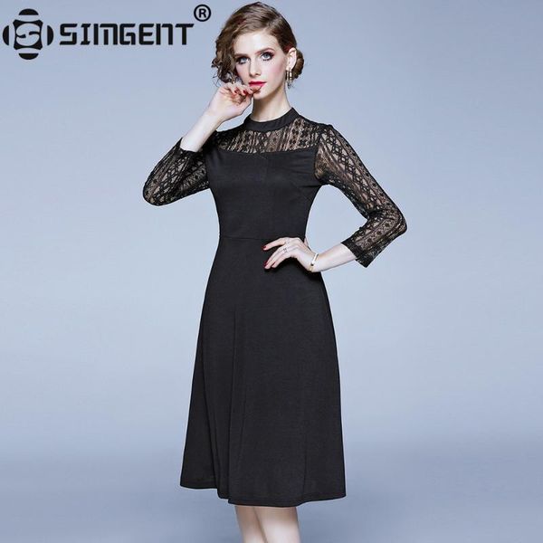 casual dresses simgent black dress woman's party work office long sleeve lace patchwork chiffon robe femme jurk sg911145, Black;gray
casual dresses simgent black dress woman's party work office long sleeve lace patchwork chiffon robe femme jurk sg911145, Black;gray