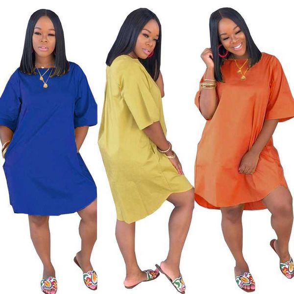 casual loose women short sleeve oversized t shirt with pockets streetwear knee length plus size summer dress 2021, Black;white
casual loose women short sleeve oversized t shirt with pockets streetwear knee length plus size summer dress 2021, Black;white