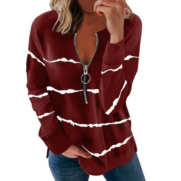 women's blouses & shirts vintage loose blouse women fashion zipper v-neck striped ladies long sleeve 2021 autumn female casual street t, White
women's blouses & shirts vintage loose blouse women fashion zipper v-neck striped ladies long sleeve 2021 autumn female casual street t, White