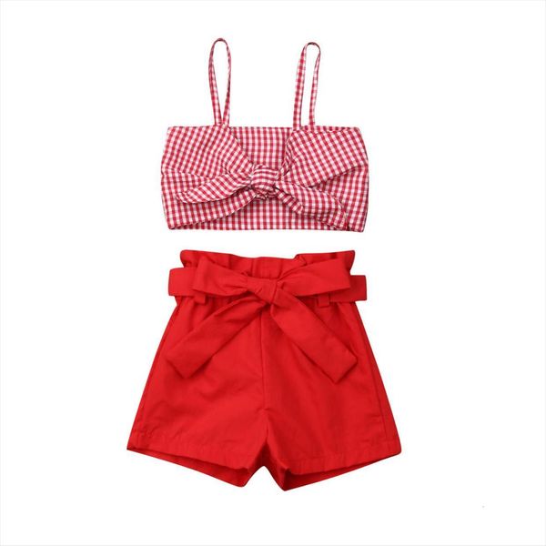 summer red newborn kid baby girls sleeveless bowknot crop pants shorts plaid set outfit, White
summer red newborn kid baby girls sleeveless bowknot crop pants shorts plaid set outfit, White