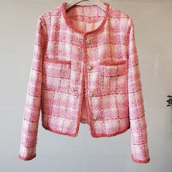 women's jackets runway weave tweed coat winter women long sleeve single-breasted tassels trim thick woolen jacket outwear 95sg, Black;brown
women's jackets runway weave tweed coat winter women long sleeve single-breasted tassels trim thick woolen jacket outwear 95sg, Black;brown