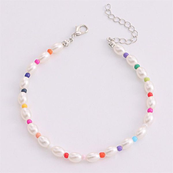 anklets simple fashion temperament geometric trumpet oval pearl anklet women beach color rice bead suitable for party, Red;blue
anklets simple fashion temperament geometric trumpet oval pearl anklet women beach color rice bead suitable for party, Red;blue