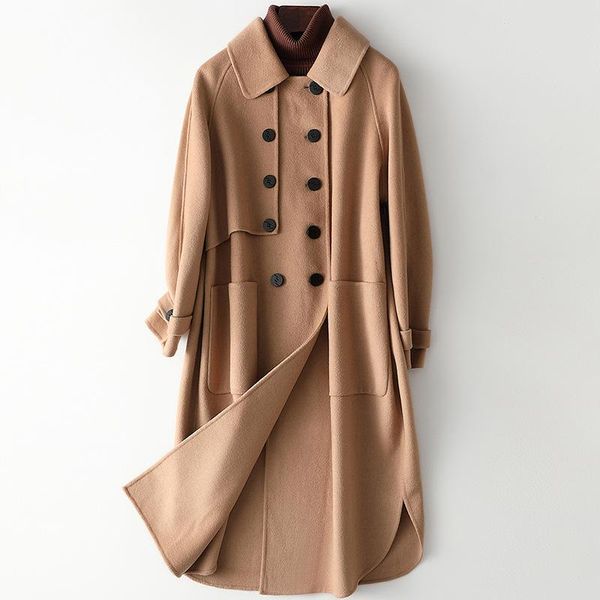 women's wool & blends black camel double-sided coat female women 100% woolen loose overcoat casual turn-down collar button outwear plus
women's wool & blends black camel double-sided coat female women 100% woolen loose overcoat casual turn-down collar button outwear plus