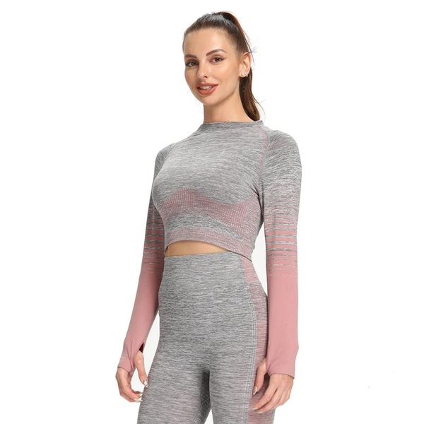 yoga outfits women shirts workout sportswear running seamless crop t-shirts long sleeve sports clthing fitness, White;red
yoga outfits women shirts workout sportswear running seamless crop t-shirts long sleeve sports clthing fitness, White;red