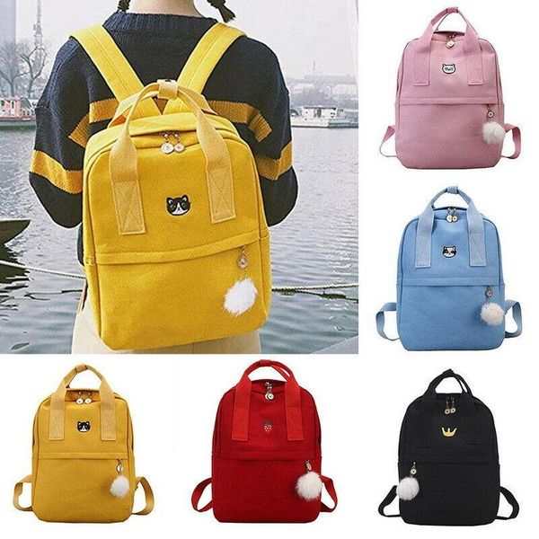 backpack 2021 canis women solid canvas travel bookbags school bags for teenage girls cute cartoon
backpack 2021 canis women solid canvas travel bookbags school bags for teenage girls cute cartoon