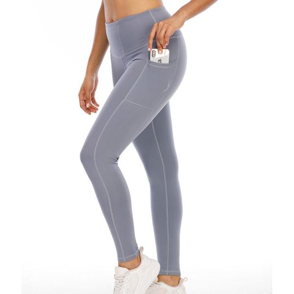 women's leggings lzyvoo sports fitness hips high waist slim fashion pants solid color elastic with pockets, Black
women's leggings lzyvoo sports fitness hips high waist slim fashion pants solid color elastic with pockets, Black