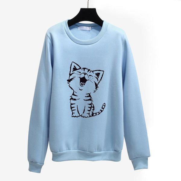 women's hoodies & sweatshirts autumn winter womens velvet thick cute cat print casual long sleeve pullover students girl outerwear 6q22, Black
women's hoodies & sweatshirts autumn winter womens velvet thick cute cat print casual long sleeve pullover students girl outerwear 6q22, Black