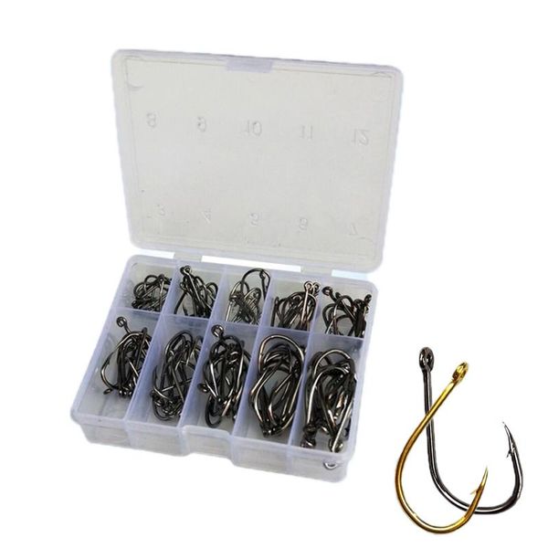 100pcs fishing hooks set carbon steel single circle fishhook jip barbed carp sea tackle accessories hook
100pcs fishing hooks set carbon steel single circle fishhook jip barbed carp sea tackle accessories hook
